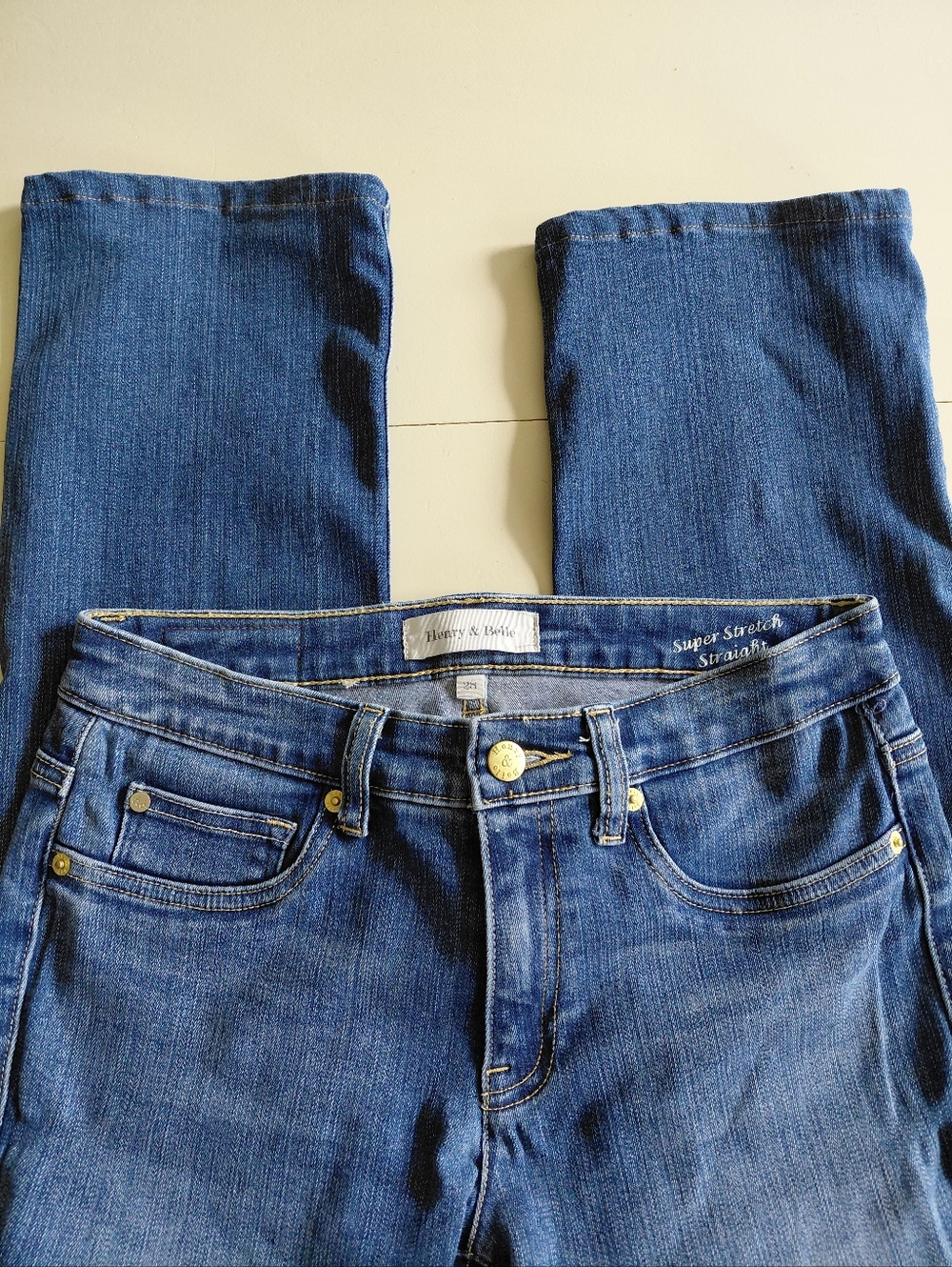 Henry & Belle Super Stretch Straight Jeans Size 28